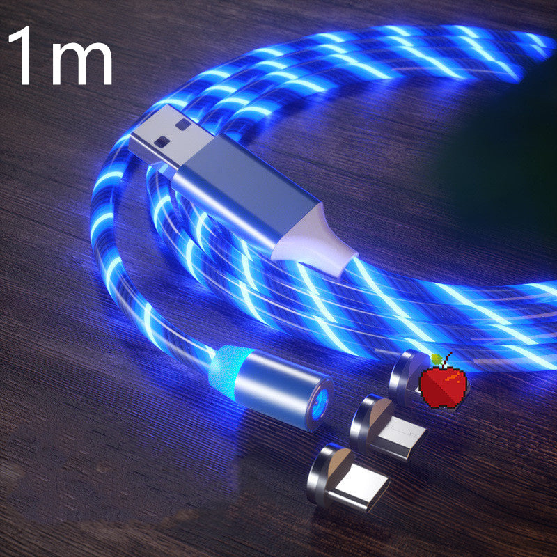 Magnetic Fast Charging Cable – 3-in-1 USB Type-C, Micro USB & iPhone