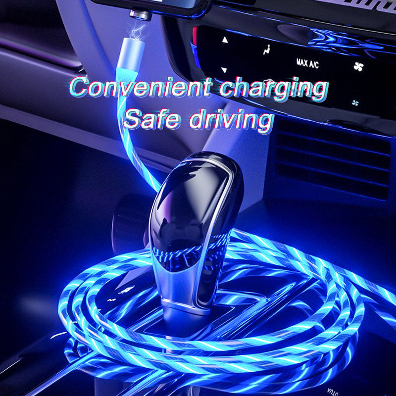 Magnetic Fast Charging Cable – 3-in-1 USB Type-C, Micro USB & iPhone