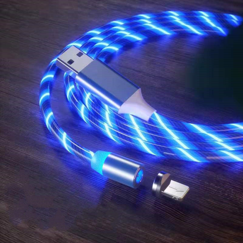 Magnetic Fast Charging Cable – 3-in-1 USB Type-C, Micro USB & iPhone