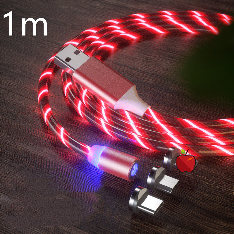Magnetic Fast Charging Cable – 3-in-1 USB Type-C, Micro USB & iPhone