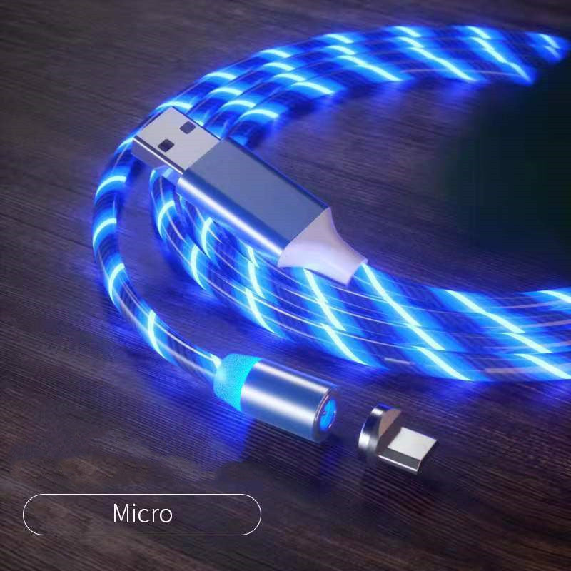 Magnetic Fast Charging Cable – 3-in-1 USB Type-C, Micro USB & iPhone